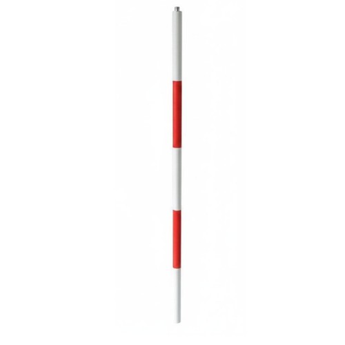 Red and white - red, pole