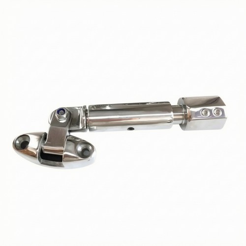 Tube fitting with hinged joint - fitting,